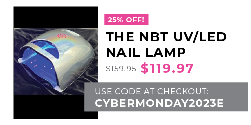 25% off - The NBT UV/LED Nail Lamp - $119.97 - Use Code CYBERMONDAY2023E at checkout.