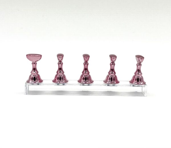 Metallic Pink Nail Tip Holder - Image 2