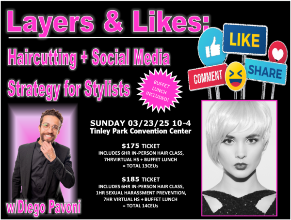 Layers & Likes - In-Person Class (Tinley Park Convention Center) - Sunday March 23, 2025 10:00am-4:00pm – WITH Online Sexual Harassment Training